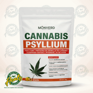 MONVERD – CANNABIS PSYLLIUM (Polvo 350g – Sabor Maracuyá)