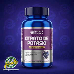 NATURAL FACTORS – CITRATO DE POTASIO (Cápsulas – Línea Premium)