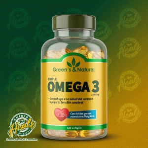 GREEN'S & NATURAL – TRIPLE OMEGA 3 (120 Softgels 1400mg)