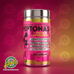 PEPTONAS – BUT ENHANCEMENT PILLS + AGUAJE + FENOGRECO (100 Cápsulas)