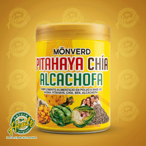 MONVERD – PITAHAYA CHÍA ALCACHOFA (Polvo)