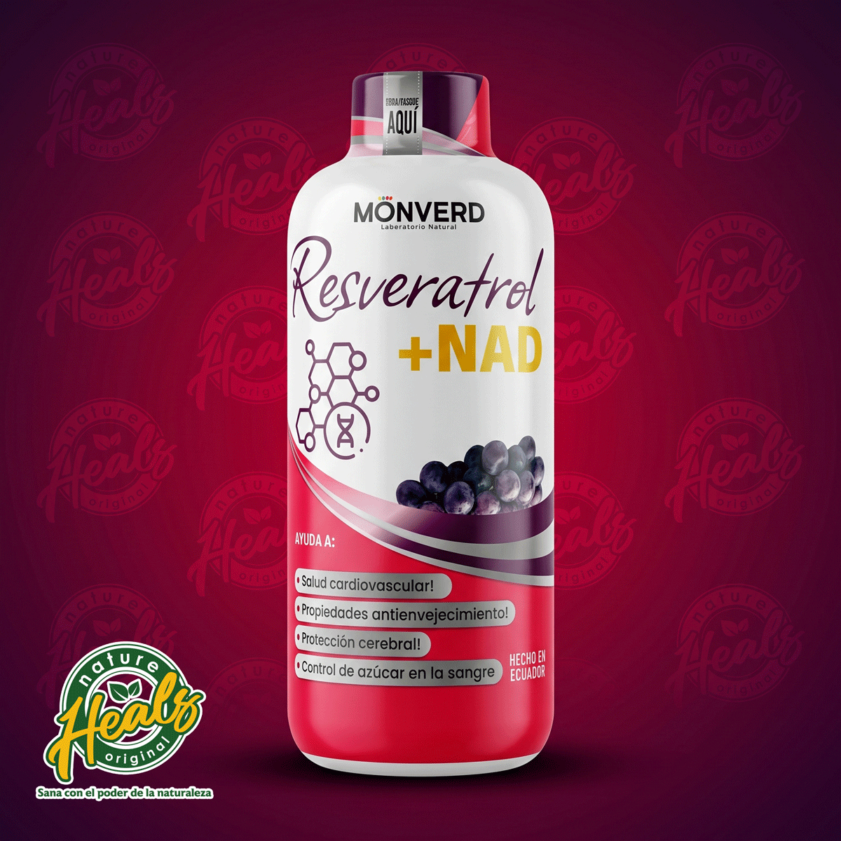 MONVERD – RESVERATROL + NAD (Líquido 1000ml)