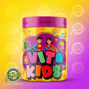 BLESSAZON – VITA KIDS (Vitaminas para Niños 300g – Sabor Naranja)